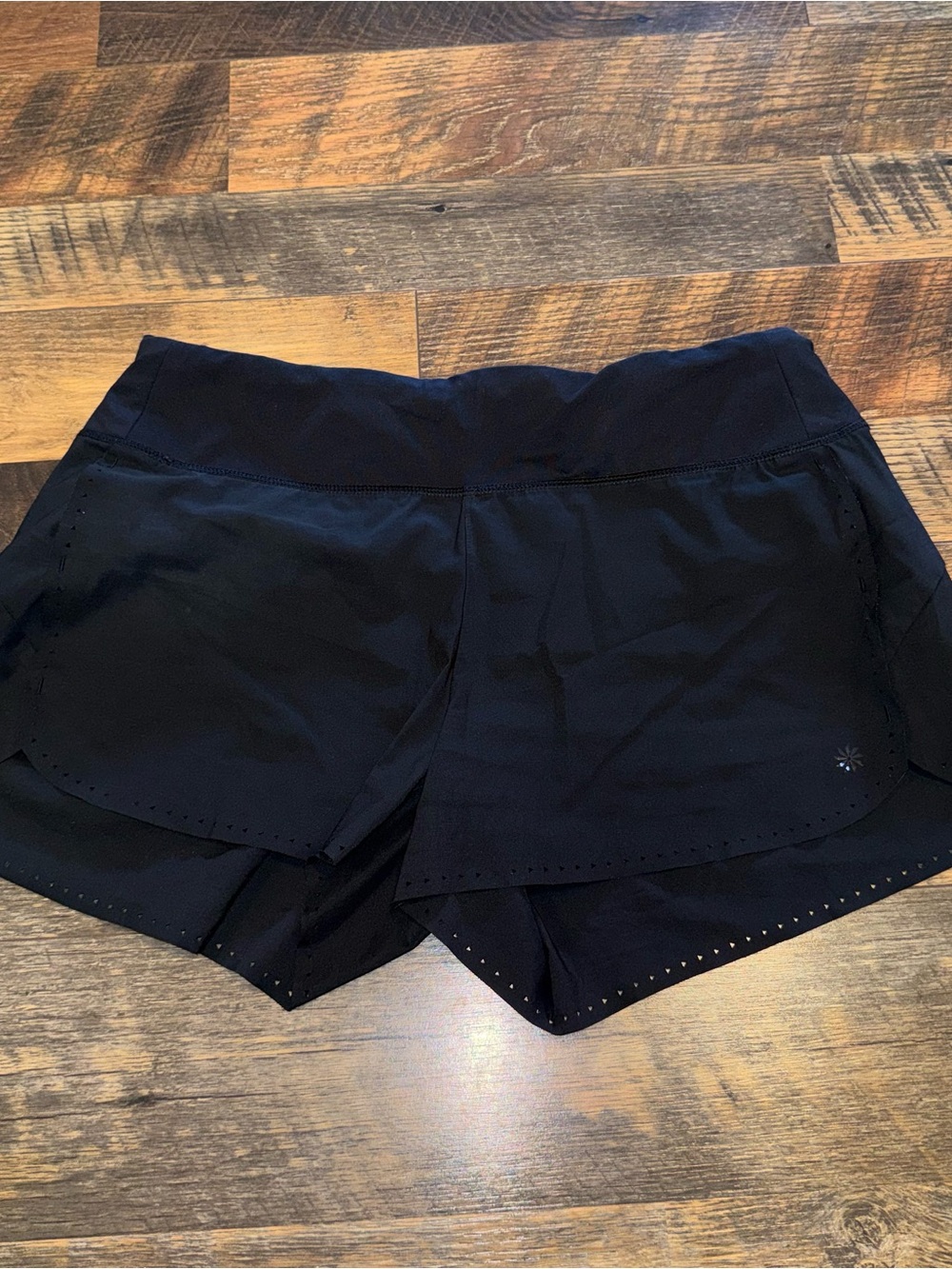 Athleta Black Layered Athletic Shorts